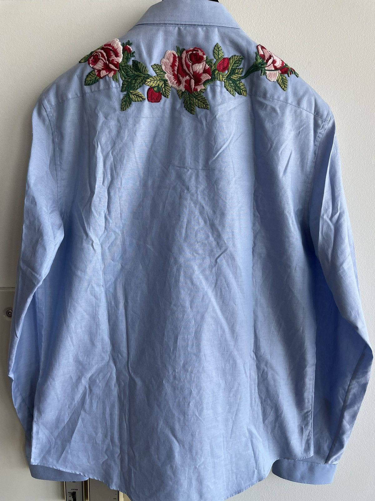 Gucci $1,800 Value Super Runway Rare Embroidery Oxford Shirt New Size US L / EU 52-54 / 3 - 11 Thumbnail