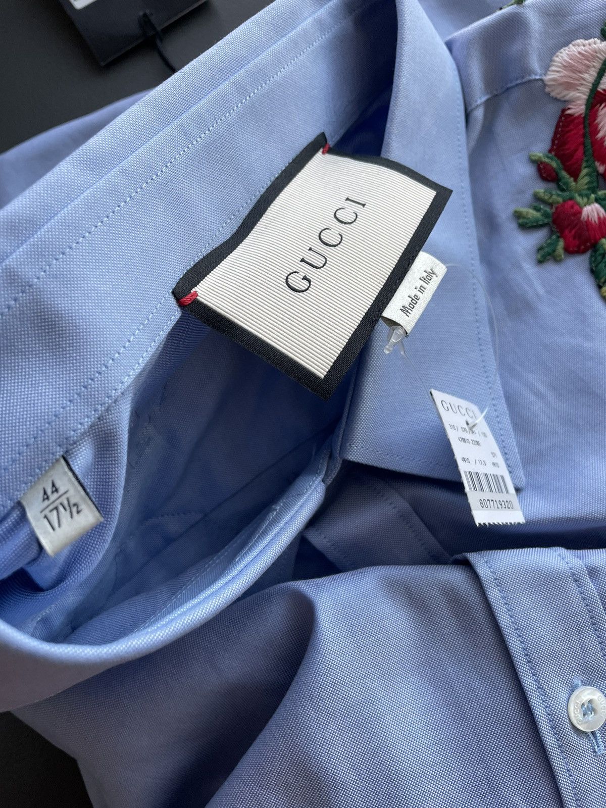 Gucci $1,800 Value Super Runway Rare Embroidery Oxford Shirt New Size US L / EU 52-54 / 3 - 15 Thumbnail