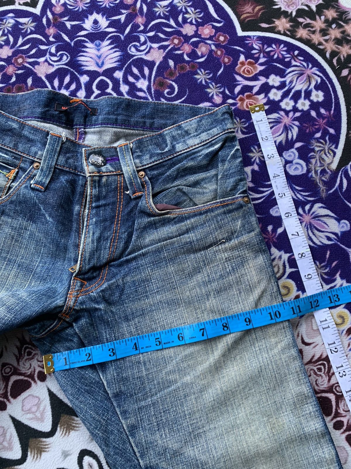 Japanese Brand Vintage Blue Way Distressed Denim Size US 30 / EU 46 - 14 Thumbnail