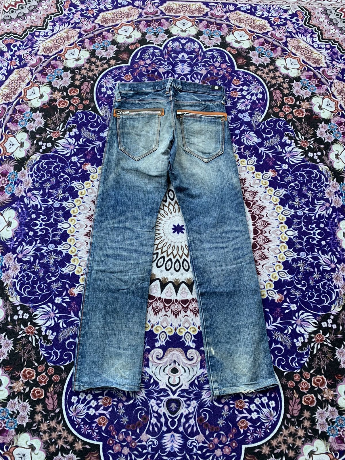Japanese Brand Vintage Blue Way Distressed Denim Size US 30 / EU 46 - 8 Thumbnail