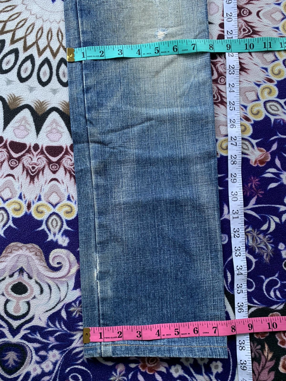 Japanese Brand Vintage Blue Way Distressed Denim Size US 30 / EU 46 - 15 Thumbnail