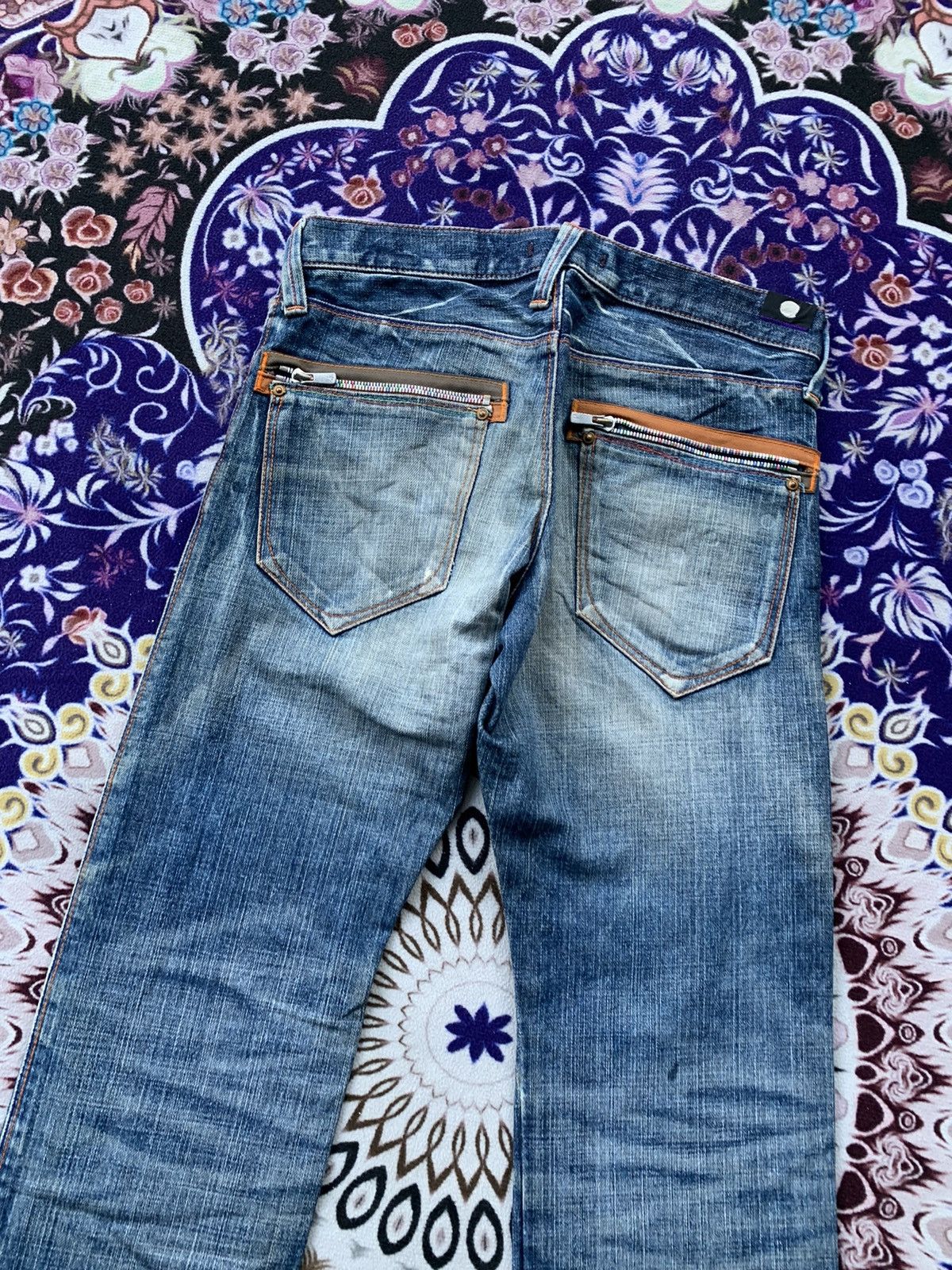 Japanese Brand Vintage Blue Way Distressed Denim Size US 30 / EU 46 - 11 Thumbnail