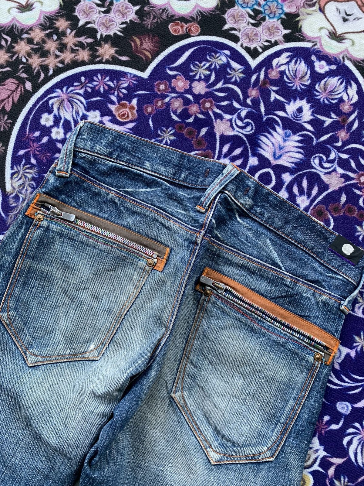 Japanese Brand Vintage Blue Way Distressed Denim Size US 30 / EU 46 - 12 Thumbnail