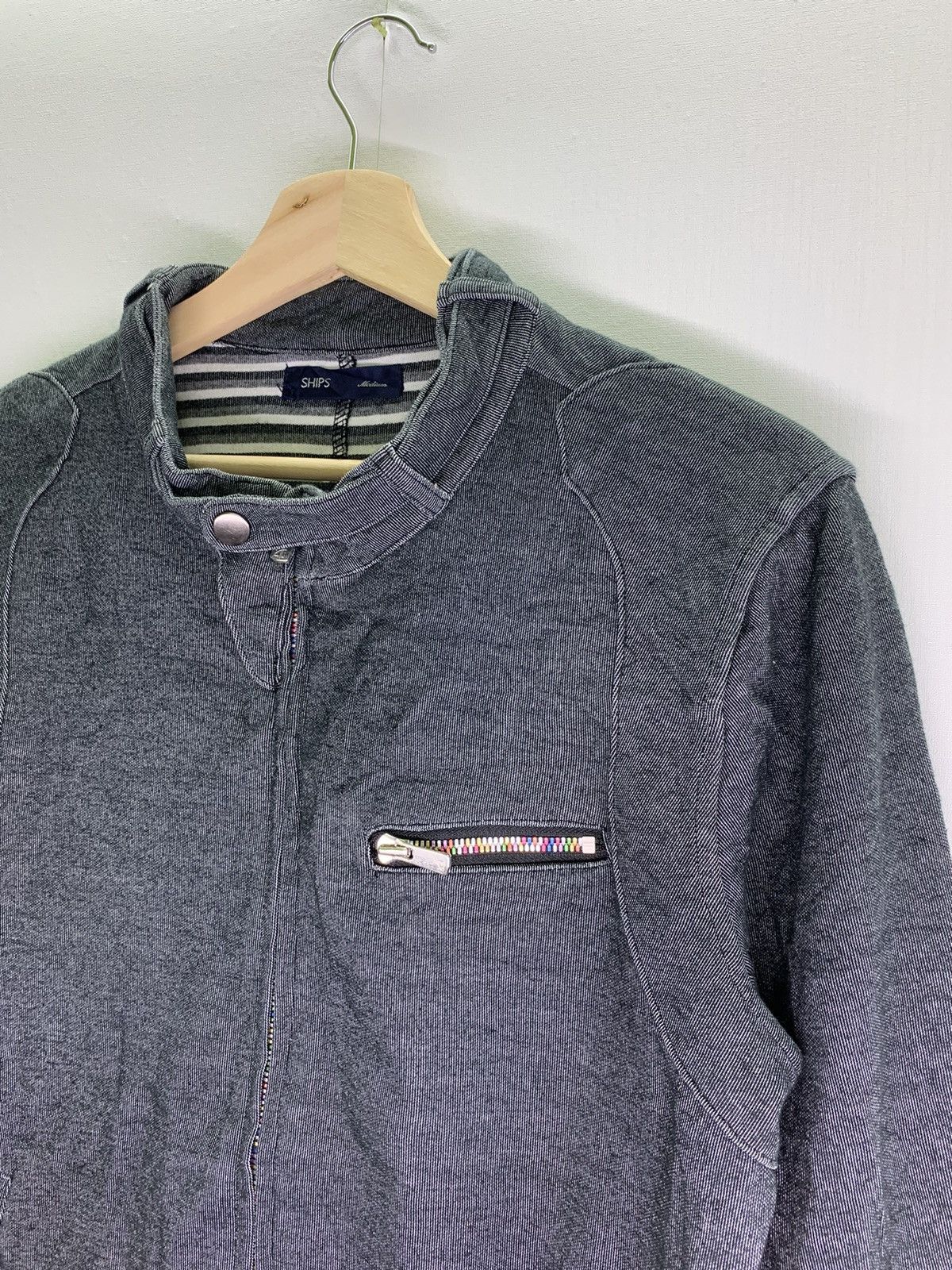 Japanese Brand JapaneseBrand Ships Japan Zip Up Jacket Size US S / EU 44-46 / 1 - 3 Thumbnail