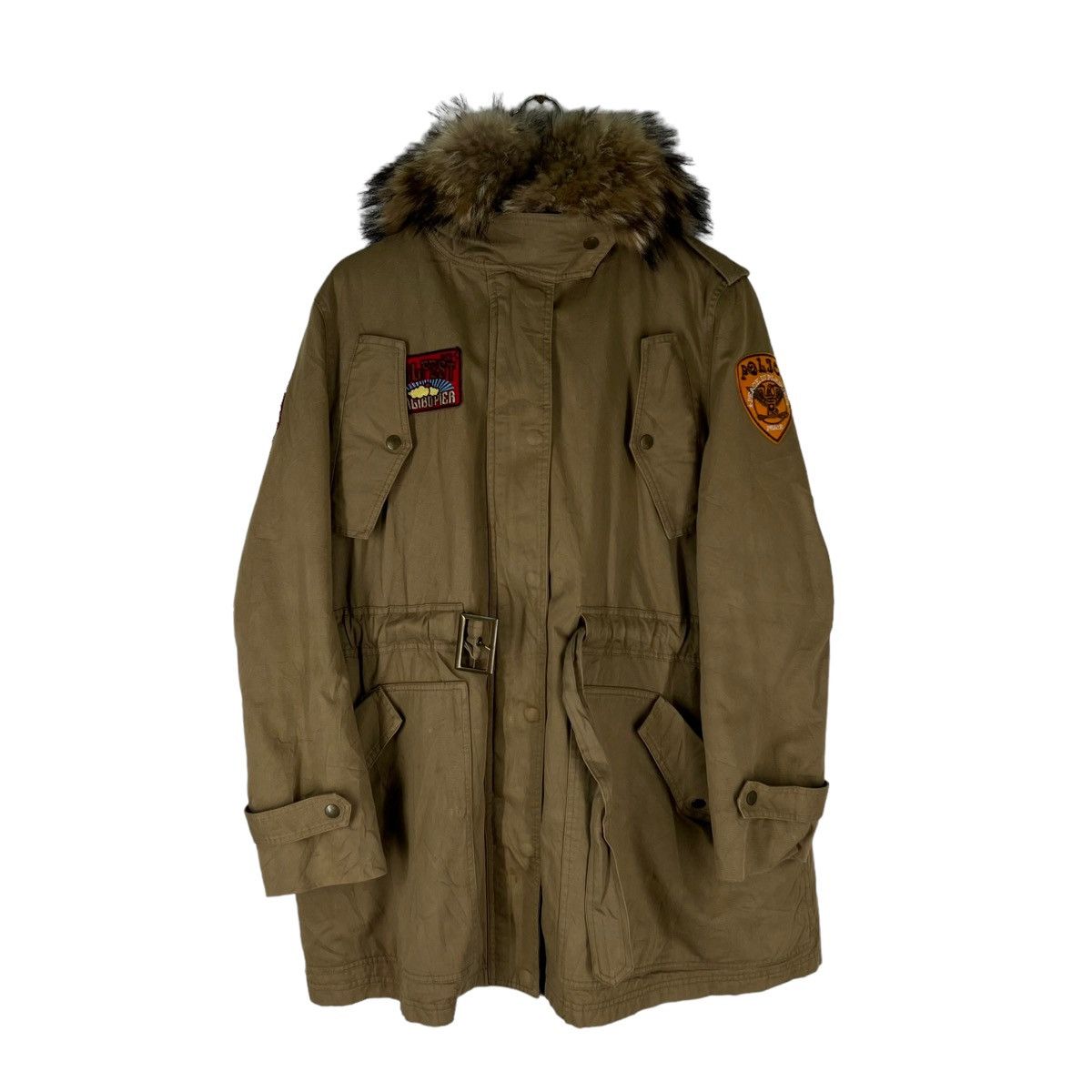 Japanese Brand VINTAGE PARKA MILITARY PATCHES JACKET MINK FUR HOODIE Size US M / EU 48-50 / 2 - 1 Thumbnail