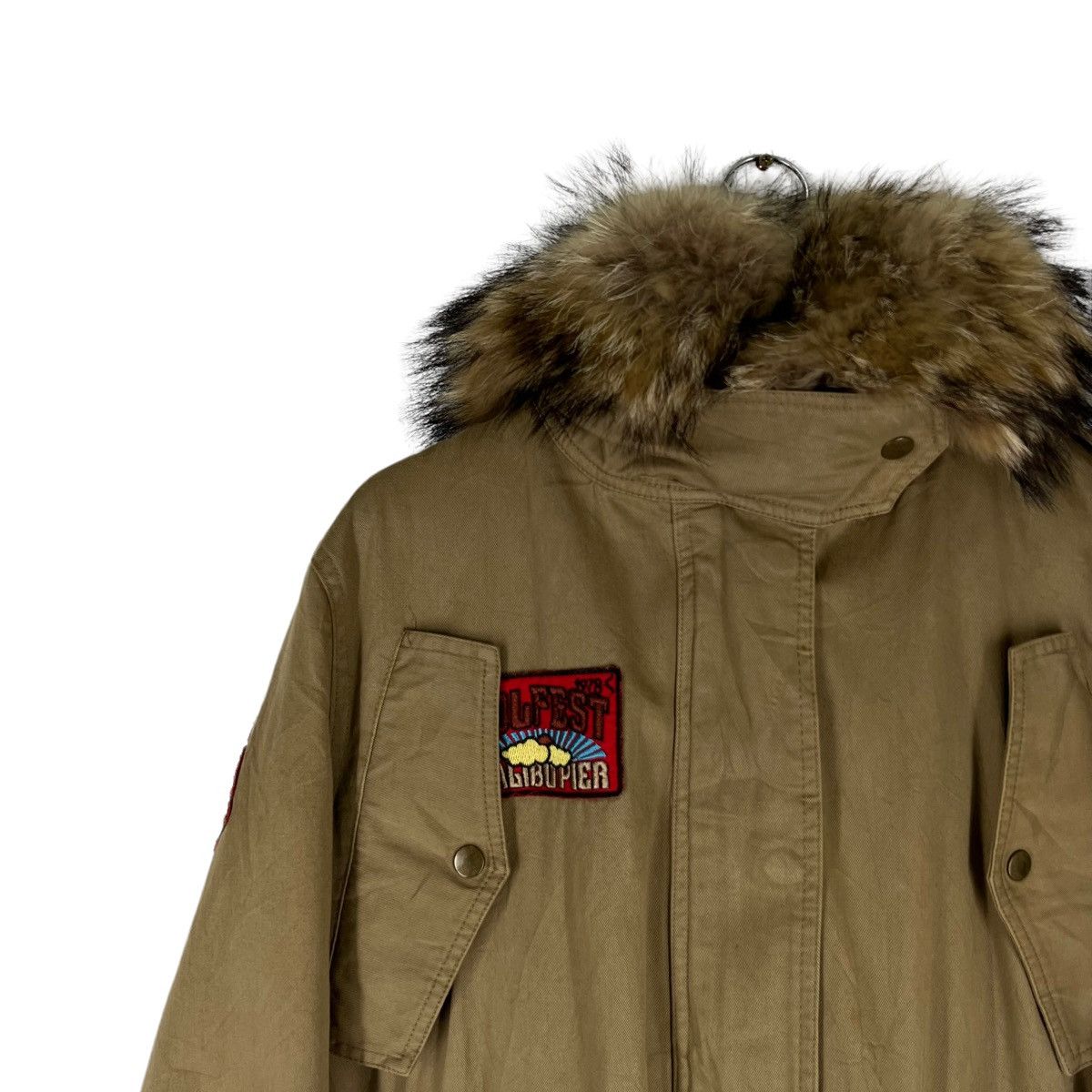 Japanese Brand VINTAGE PARKA MILITARY PATCHES JACKET MINK FUR HOODIE Size US M / EU 48-50 / 2 - 3 Thumbnail