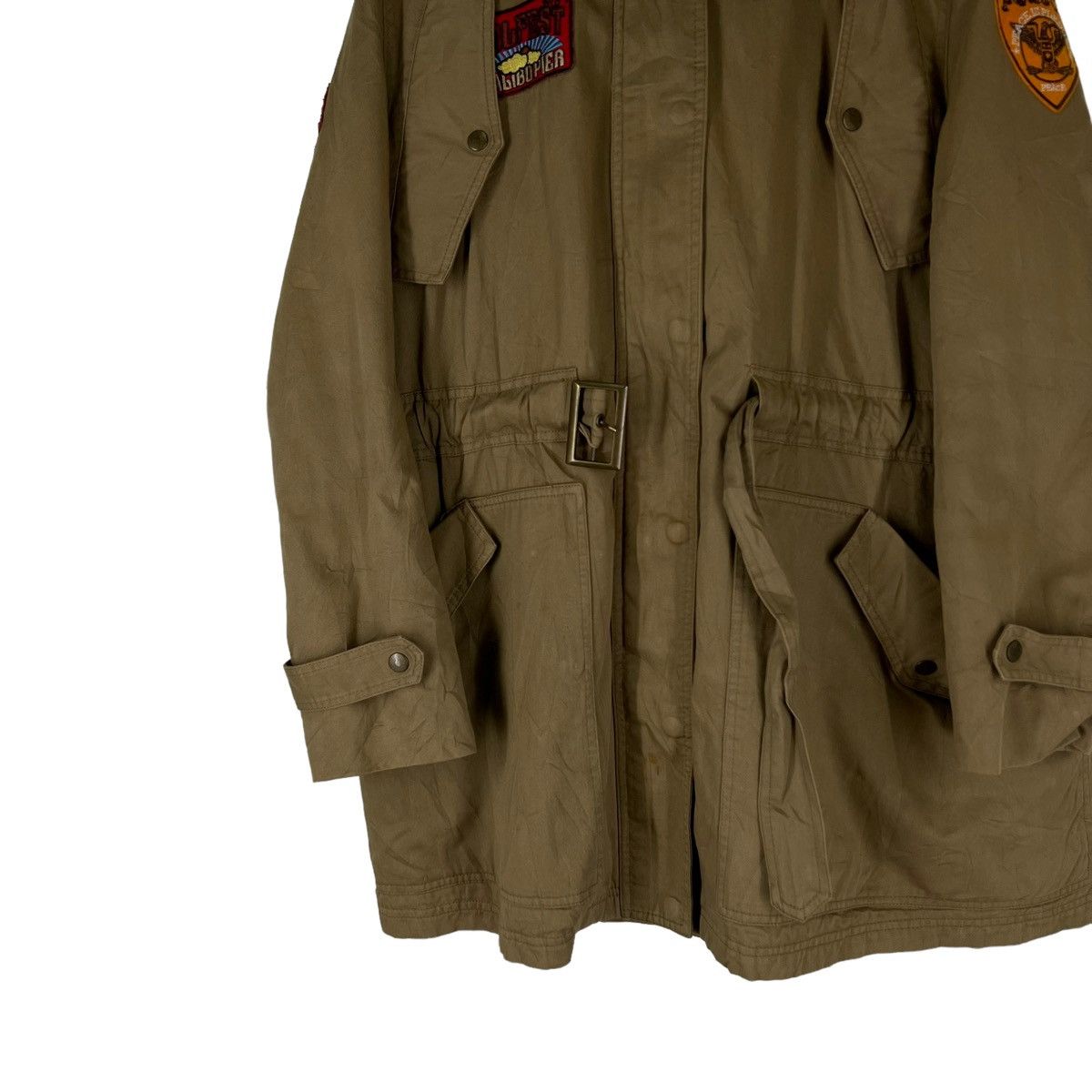 Japanese Brand VINTAGE PARKA MILITARY PATCHES JACKET MINK FUR HOODIE Size US M / EU 48-50 / 2 - 4 Thumbnail