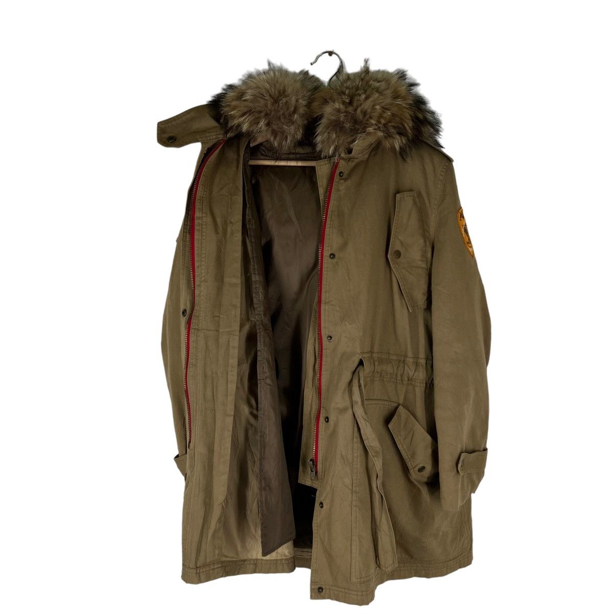 Japanese Brand VINTAGE PARKA MILITARY PATCHES JACKET MINK FUR HOODIE Size US M / EU 48-50 / 2 - 12 Thumbnail