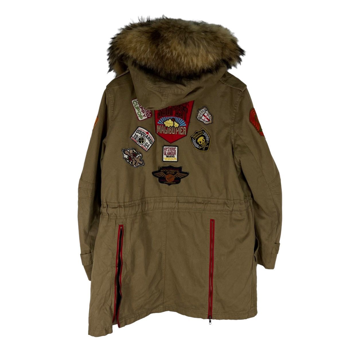 Japanese Brand VINTAGE PARKA MILITARY PATCHES JACKET MINK FUR HOODIE Size US M / EU 48-50 / 2 - 11 Thumbnail