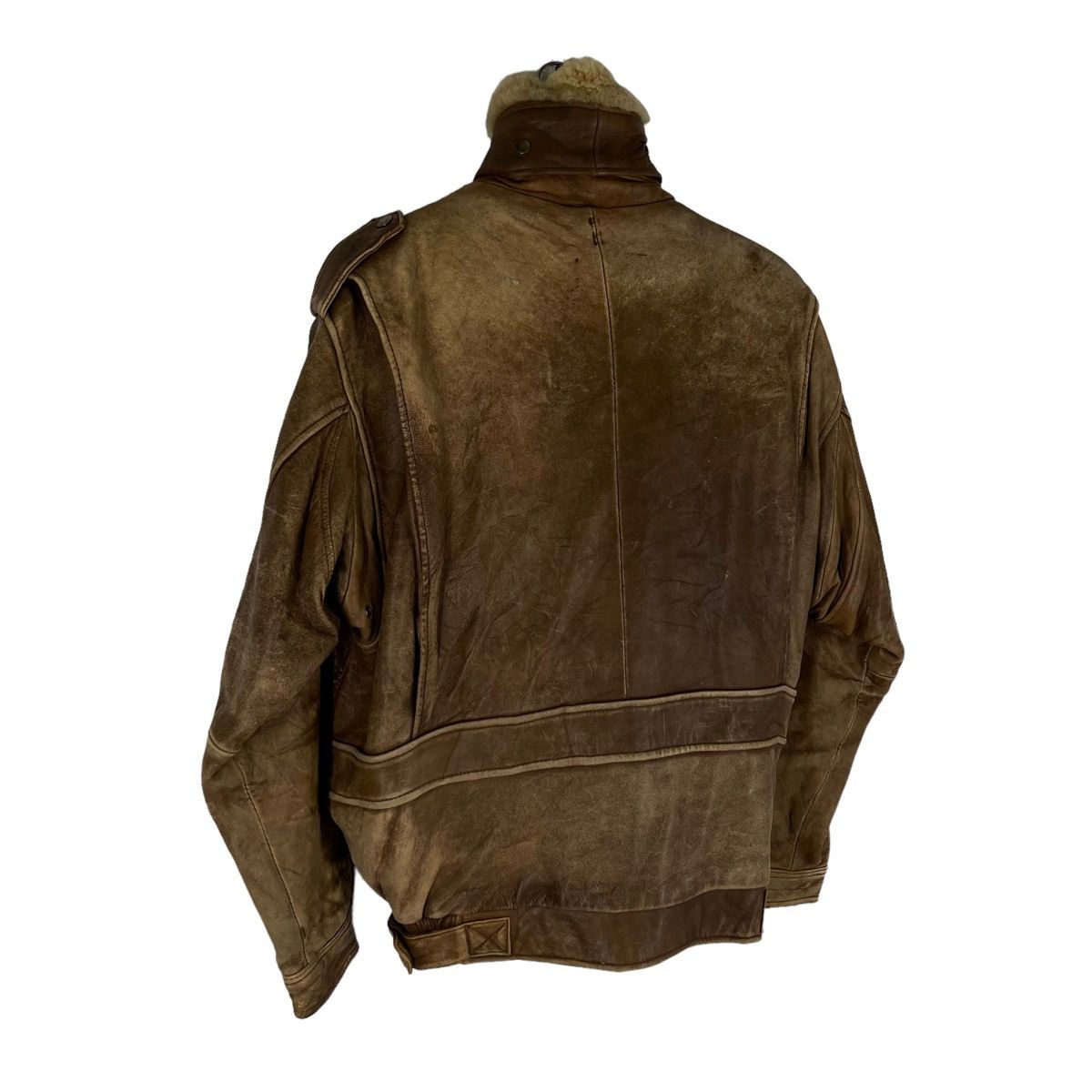 Japanese Brand VINTAGE BOMBER LEATHER JACKET ALL THE WAY BUZZRICKSON DESIGN Size US L / EU 52-54 / 3 - 12 Thumbnail