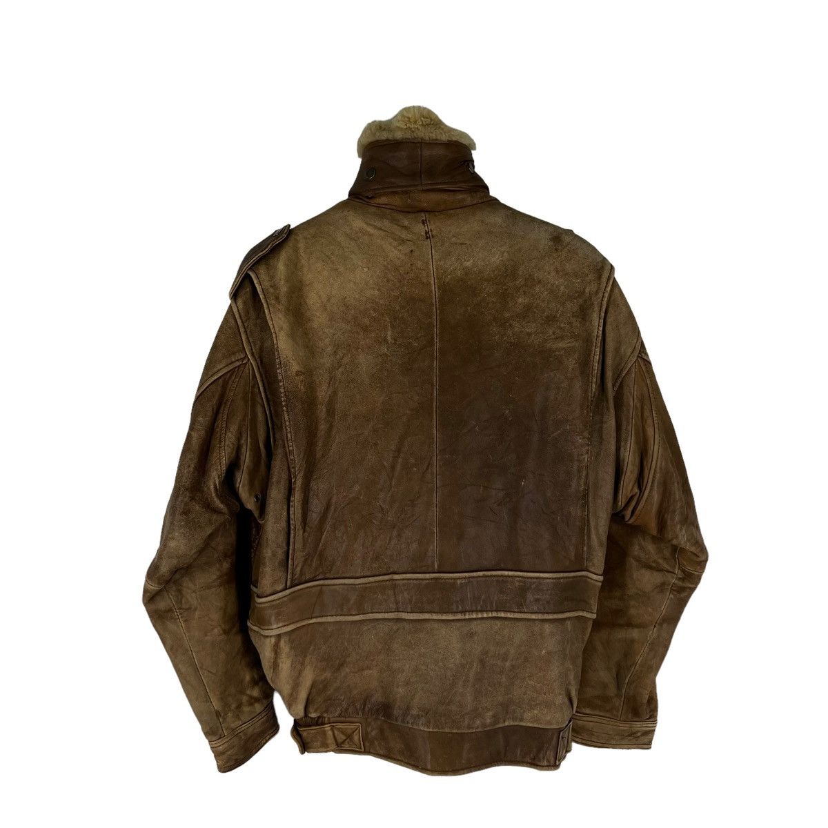 Japanese Brand VINTAGE BOMBER LEATHER JACKET ALL THE WAY BUZZRICKSON DESIGN Size US L / EU 52-54 / 3 - 7 Thumbnail