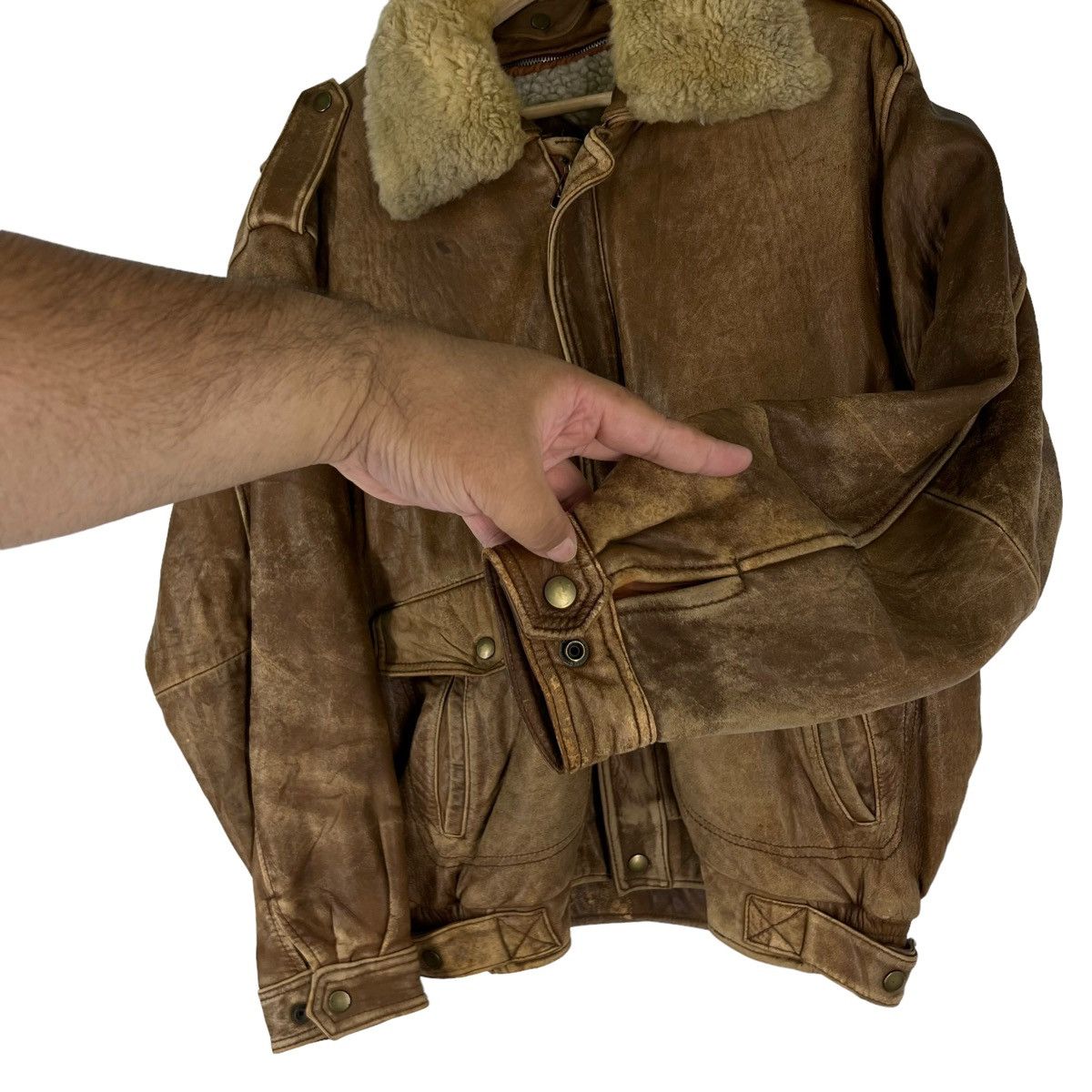Japanese Brand VINTAGE BOMBER LEATHER JACKET ALL THE WAY BUZZRICKSON DESIGN Size US L / EU 52-54 / 3 - 9 Thumbnail