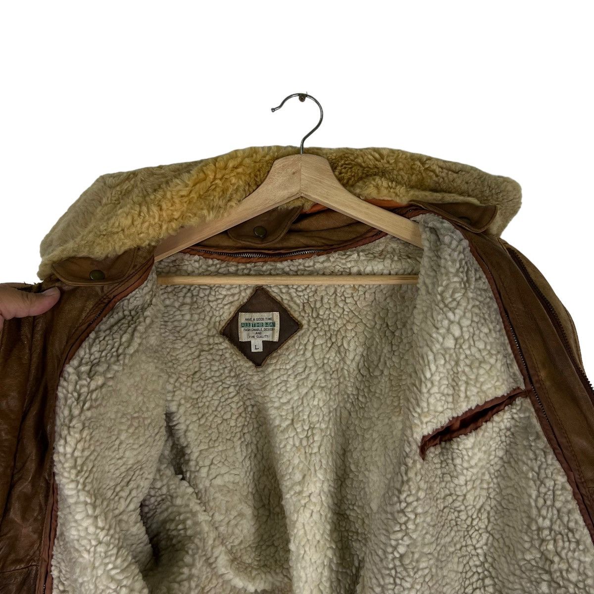 Japanese Brand VINTAGE BOMBER LEATHER JACKET ALL THE WAY BUZZRICKSON DESIGN Size US L / EU 52-54 / 3 - 13 Thumbnail