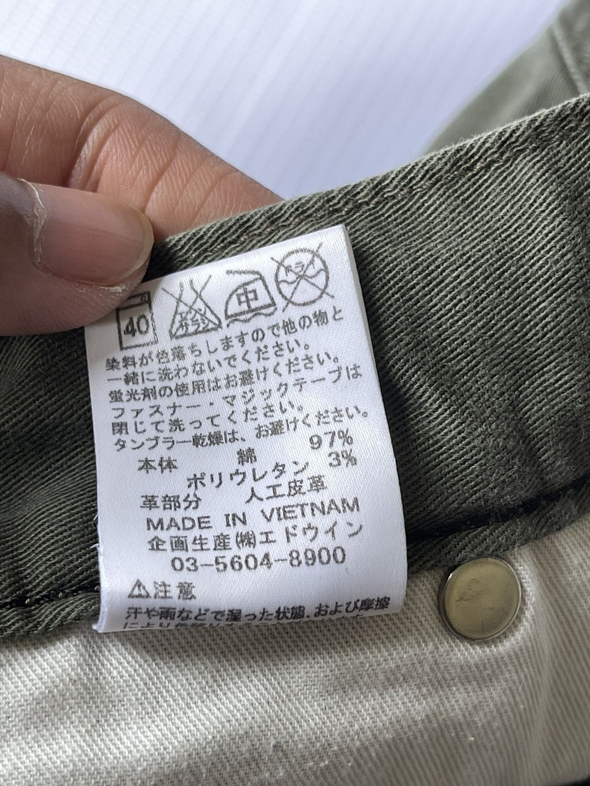 Edwin × Japanese Brand Edwin japanese multi pocket bush pant Size US 32 / EU 48 - 13 Thumbnail