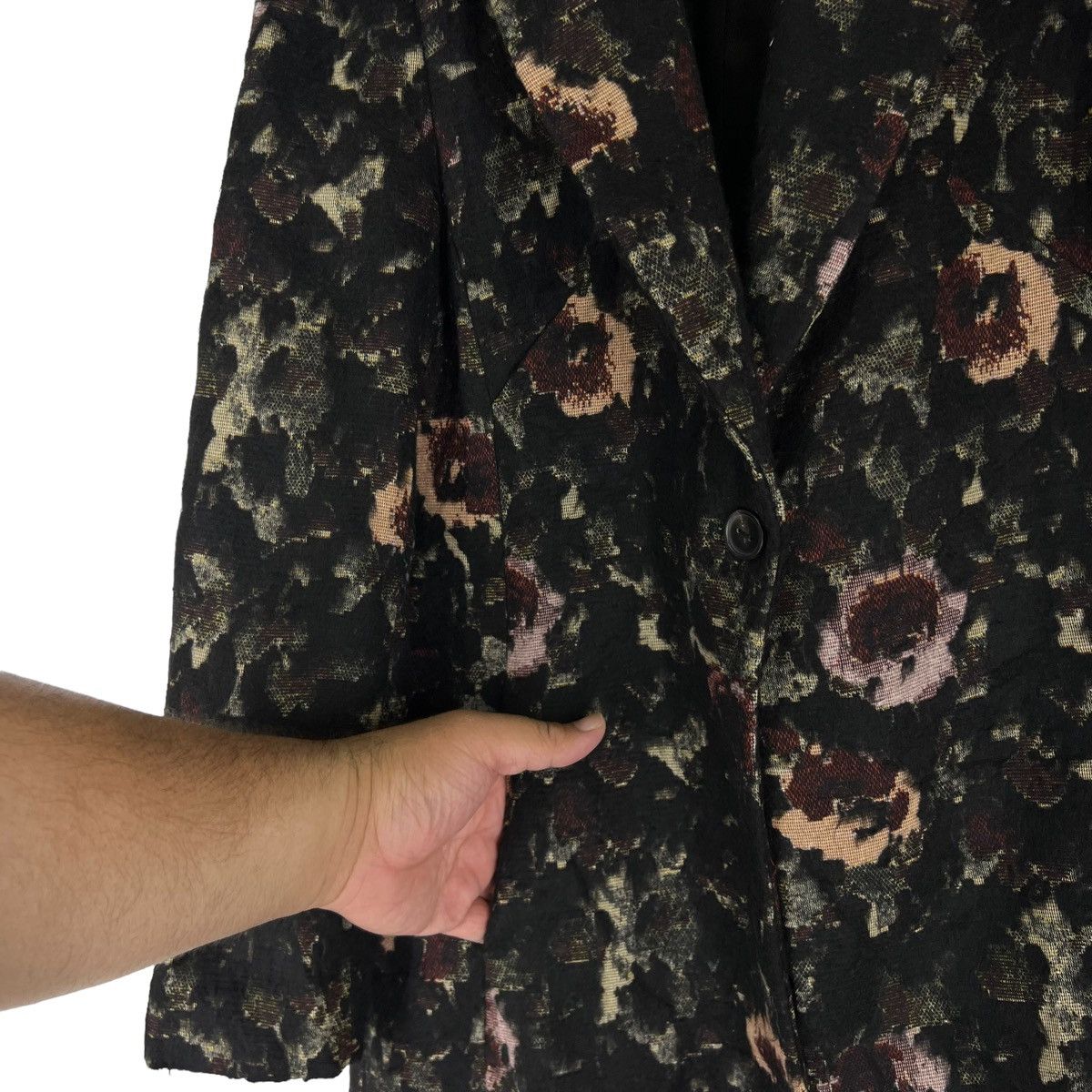 Vintage VINTAGE DOUBLE BREAST JACKET FLORAL FULL PRINT ZARA BASIC Size L / US 10 / IT 46 - 9 Thumbnail