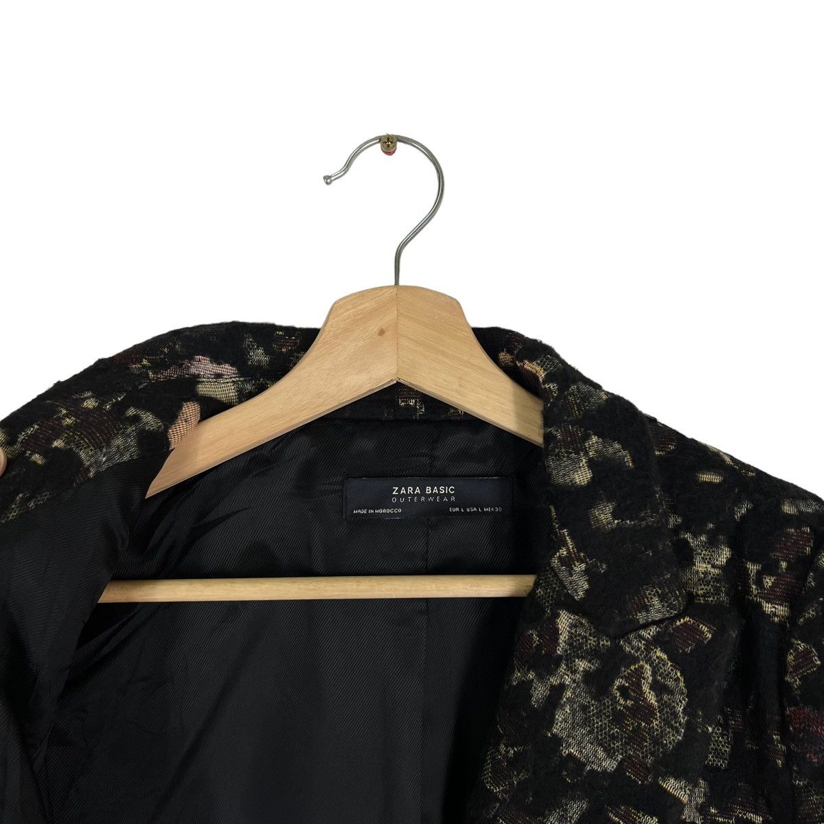 Vintage VINTAGE DOUBLE BREAST JACKET FLORAL FULL PRINT ZARA BASIC Size L / US 10 / IT 46 - 11 Thumbnail