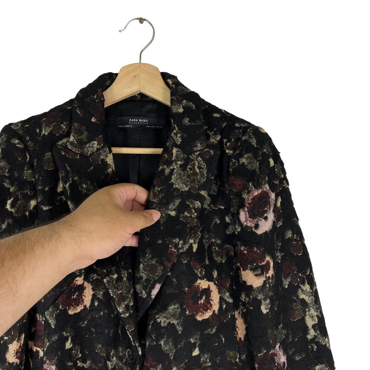 Vintage VINTAGE DOUBLE BREAST JACKET FLORAL FULL PRINT ZARA BASIC Size L / US 10 / IT 46 - 5 Thumbnail