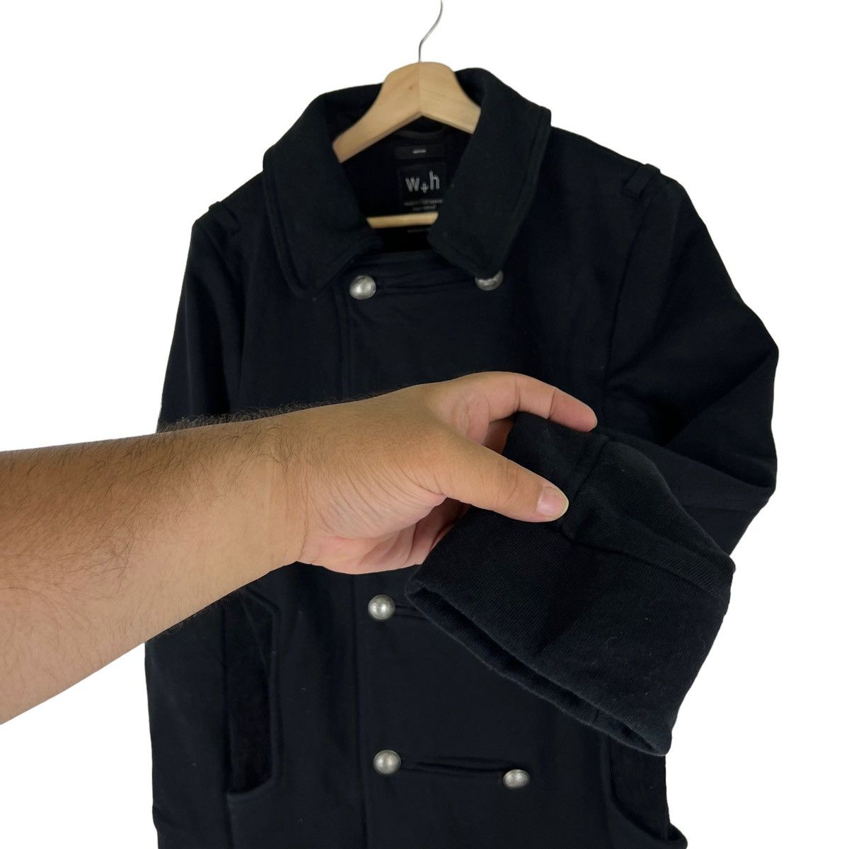 Hysteric Glamour ICONIC BLACK DOUBLE COLLAR JACKET WH JAPAN Size US M / EU 48-50 / 2 - 3 Thumbnail