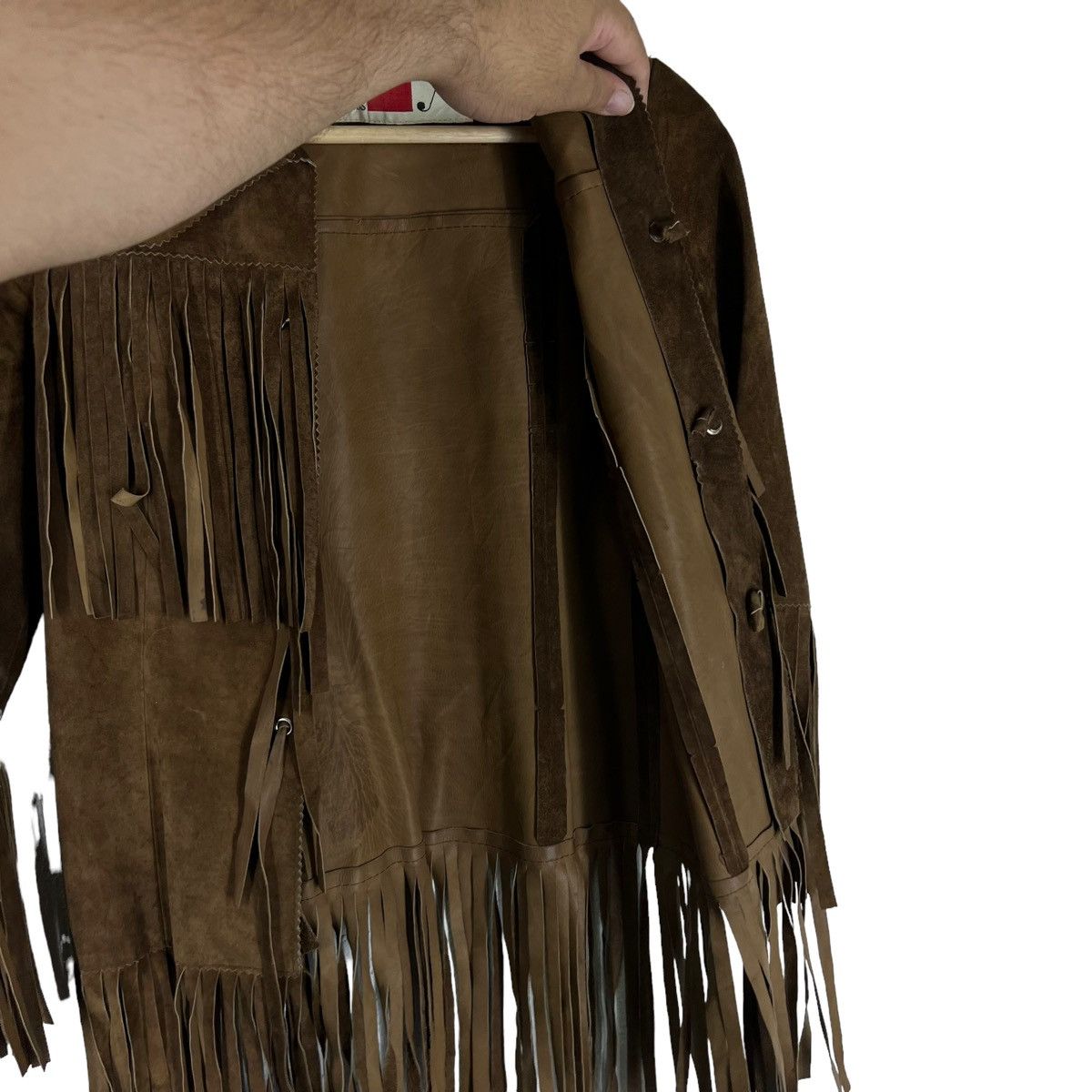 Japanese Brand VINTAGE COWBOY LEATHER JACKET MAMMY IN PARIS Size US S / EU 44-46 / 1 - 6 Thumbnail