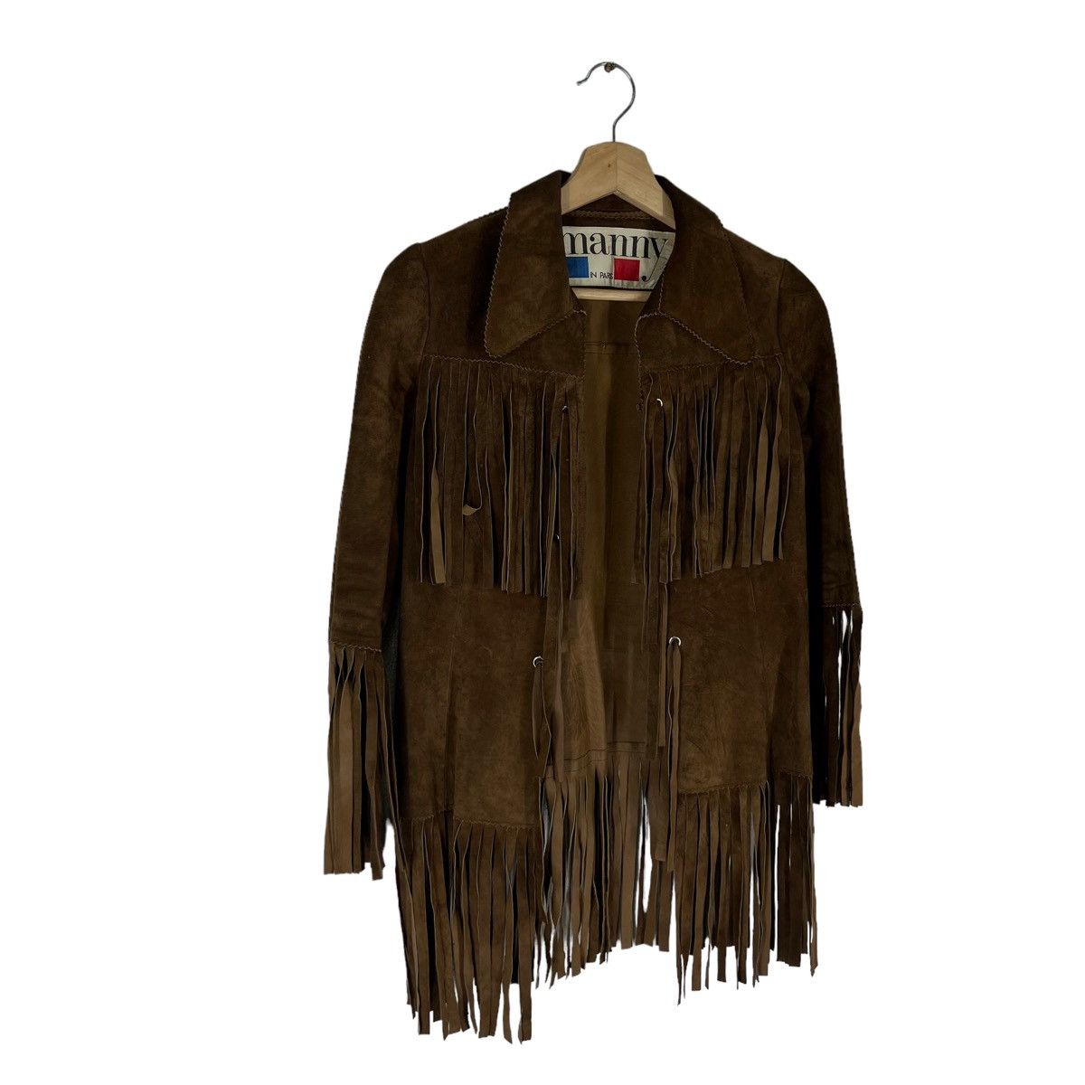 Japanese Brand VINTAGE COWBOY LEATHER JACKET MAMMY IN PARIS Size US S / EU 44-46 / 1 - 3 Thumbnail