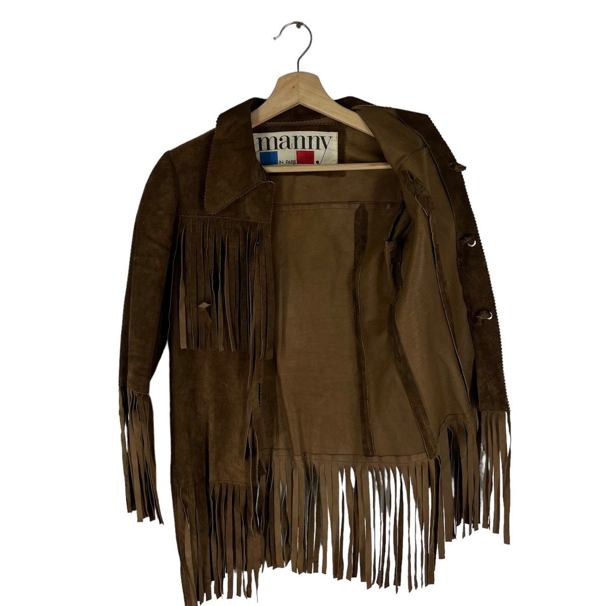 Japanese Brand VINTAGE COWBOY LEATHER JACKET MAMMY IN PARIS Size US S / EU 44-46 / 1 - 9 Thumbnail
