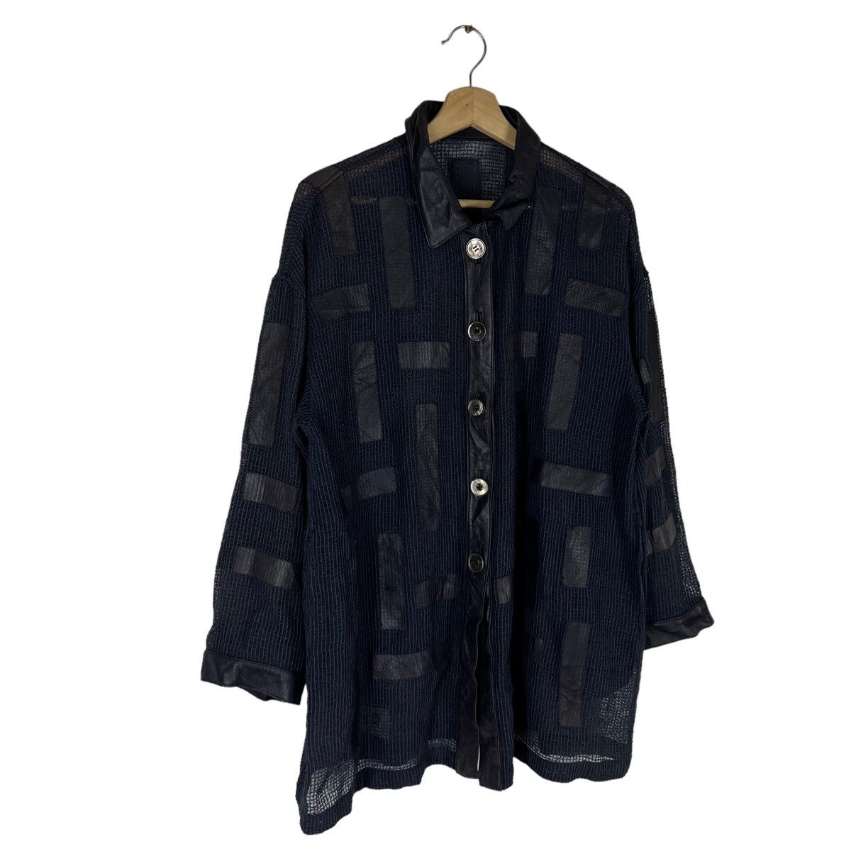 Japanese Brand VINTAGE CARVEN PARIS PATCHWORK LEATHER JACKET Size US M / EU 48-50 / 2 - 3 Thumbnail