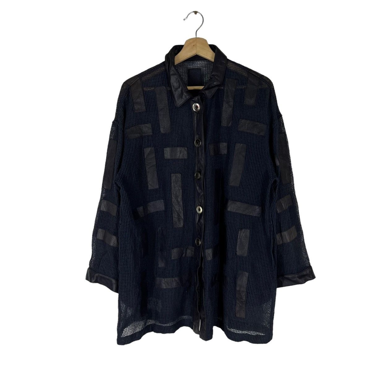 Japanese Brand VINTAGE CARVEN PARIS PATCHWORK LEATHER JACKET Size US M / EU 48-50 / 2 - 1 Thumbnail