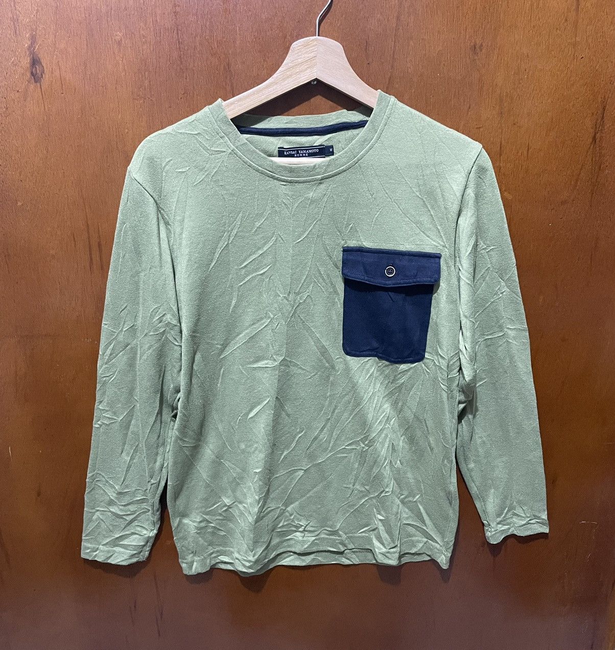 Japanese Brand × Kansai Yamamoto Kansai Yamamoto Long Sleeve Pocket Tee Size US M / EU 48-50 / 2 - 1 Thumbnail