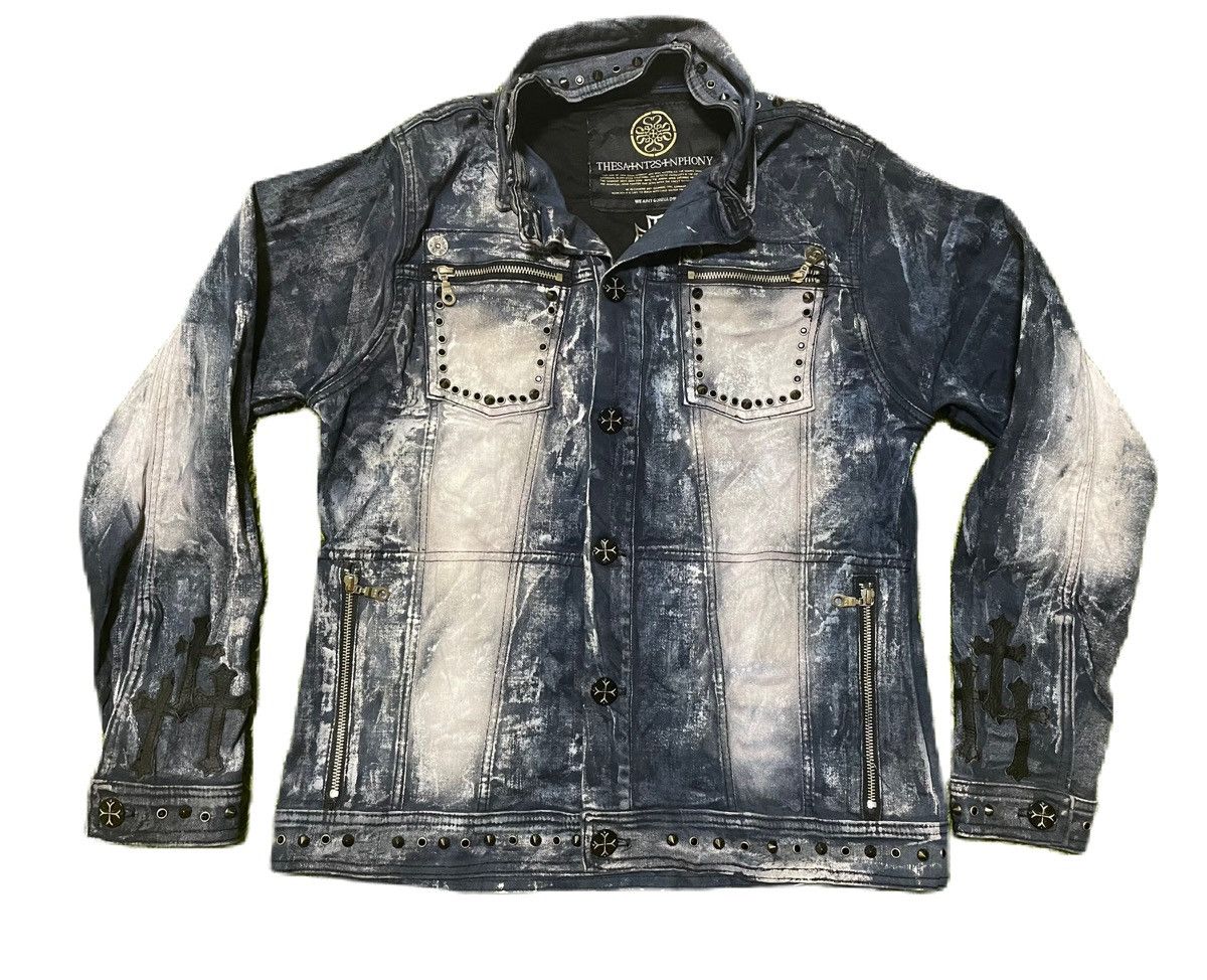 Handmade Hand Made Denim Jackets similar Chrome Heart Size US M / EU 48-50 / 2 - 3 Thumbnail