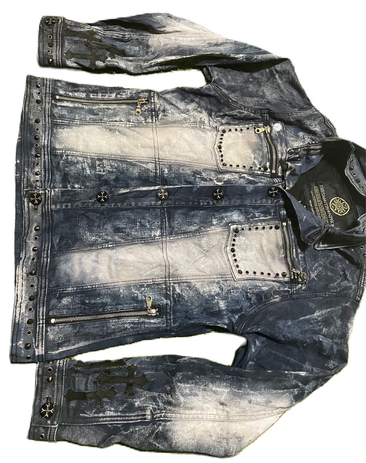 Handmade Hand Made Denim Jackets similar Chrome Heart Size US M / EU 48-50 / 2 - 6 Thumbnail