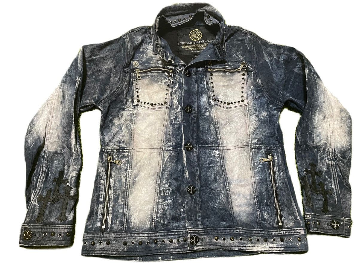 Handmade Hand Made Denim Jackets similar Chrome Heart Size US M / EU 48-50 / 2 - 4 Thumbnail