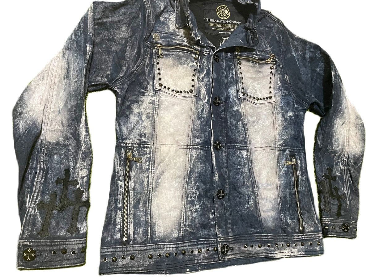Handmade Hand Made Denim Jackets similar Chrome Heart Size US M / EU 48-50 / 2 - 5 Thumbnail