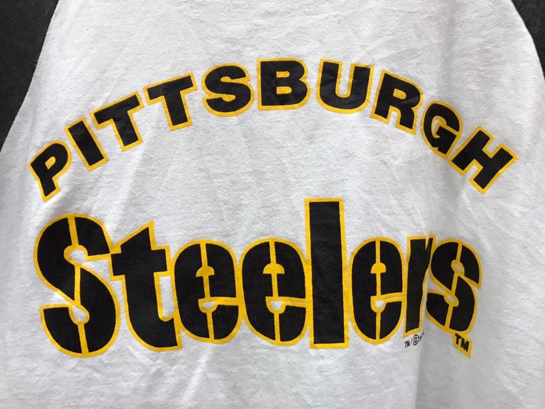 NFL × Vintage VINTAGE 90s Steelers PITTSBURGH Sweatshirt made in USA Size US XL / EU 56 / 4 - 4 Thumbnail