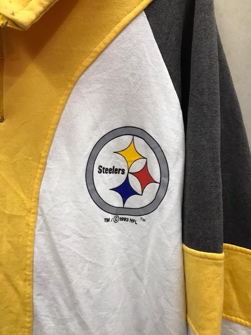 NFL × Vintage VINTAGE 90s Steelers PITTSBURGH Sweatshirt made in USA Size US XL / EU 56 / 4 - 3 Thumbnail