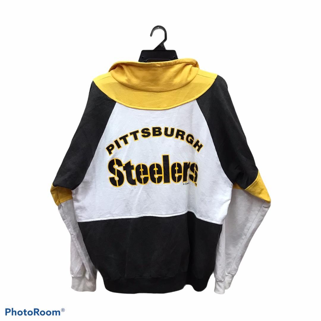 NFL × Vintage VINTAGE 90s Steelers PITTSBURGH Sweatshirt made in USA Size US XL / EU 56 / 4 - 2 Thumbnail