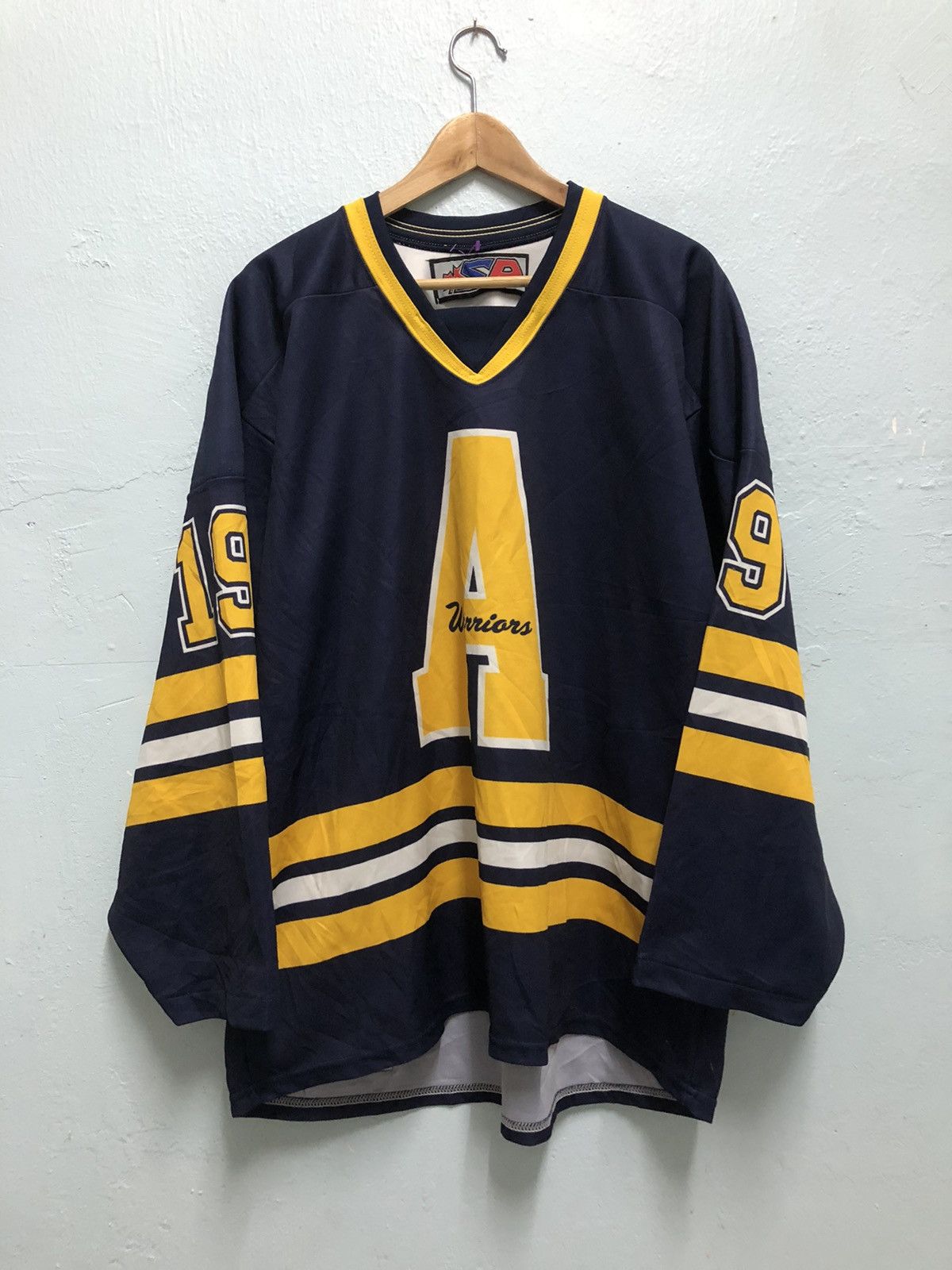 Warriors hockey ice jersey 19