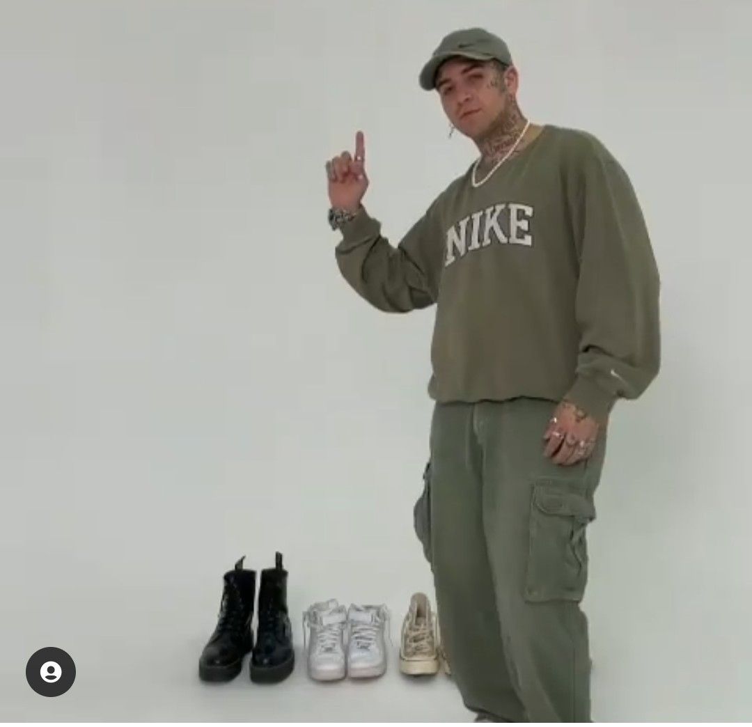 Nike × Vintage Rare Size NIKE Big Logo Crewneck Sweatshirt Earth Tones Size US XL / EU 56 / 4 - 4 Thumbnail