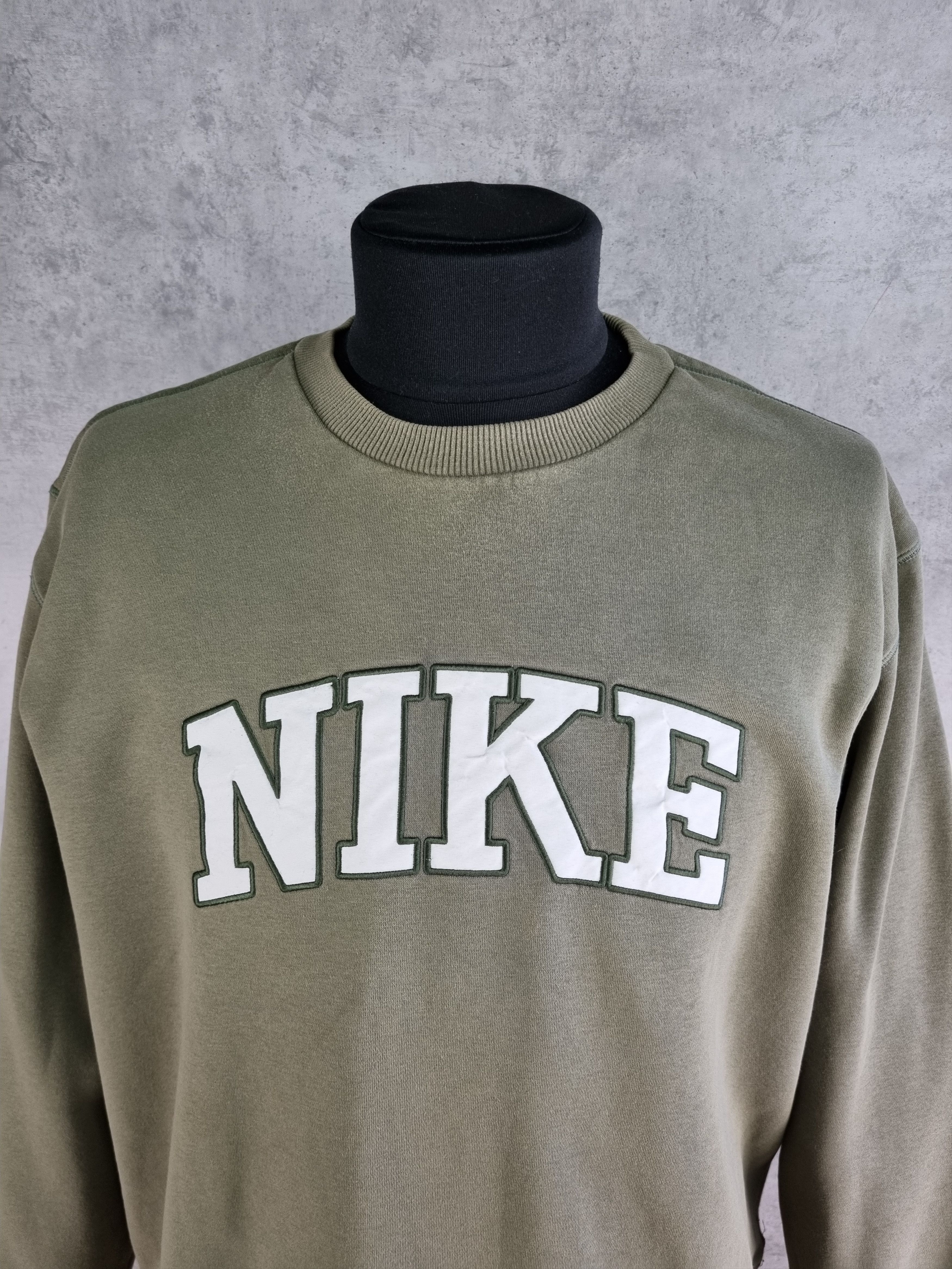 Nike × Vintage Rare Size NIKE Big Logo Crewneck Sweatshirt Earth Tones Size US XL / EU 56 / 4 - 3 Thumbnail