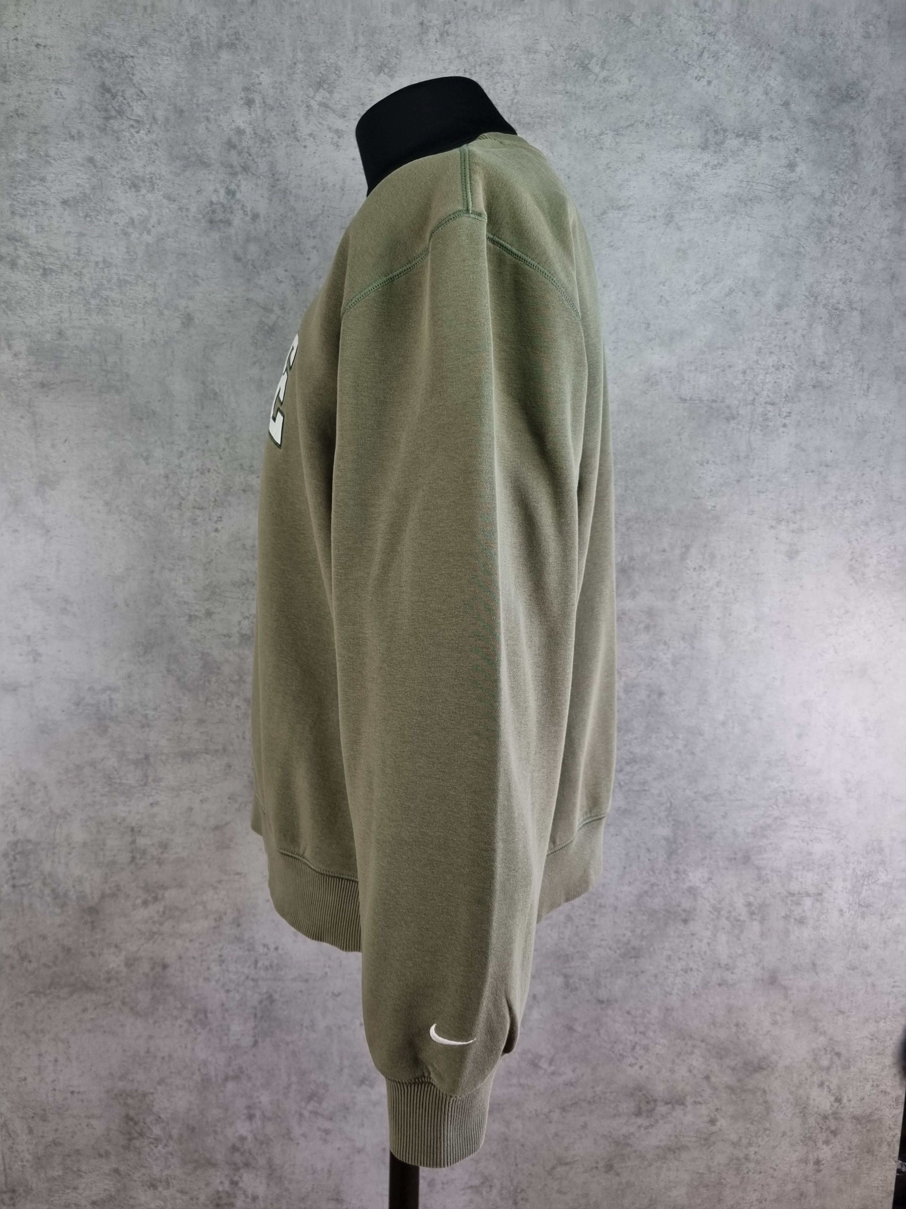Nike × Vintage Rare Size NIKE Big Logo Crewneck Sweatshirt Earth Tones Size US XL / EU 56 / 4 - 11 Thumbnail