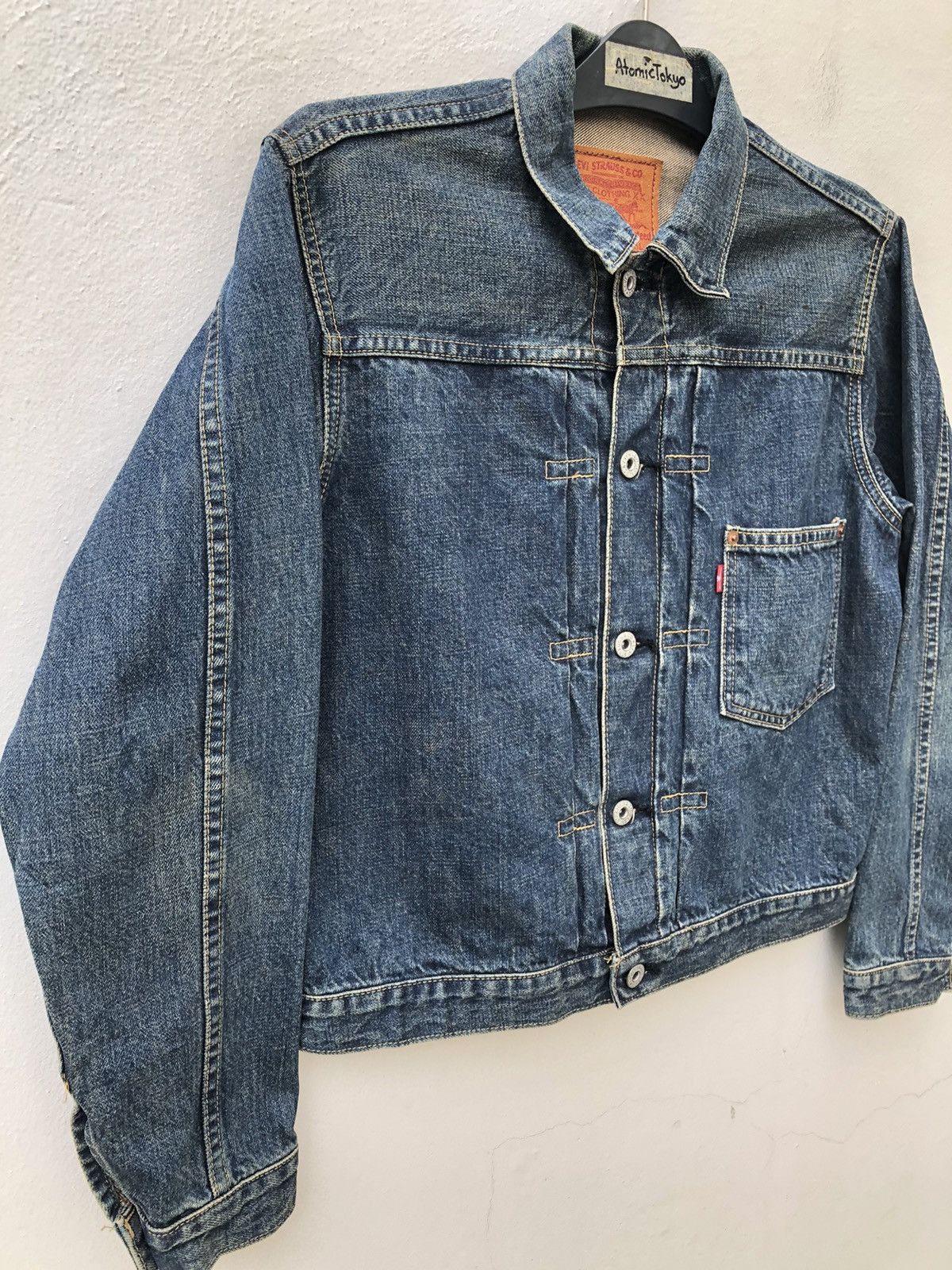 Japanese Brand × Levi's Vintage Clothing × Vintage 90s LVC Japan Levi’s 506XX Big E Selvedge Used Look Denim Size US M / EU 48-50 / 2 - 7 Thumbnail