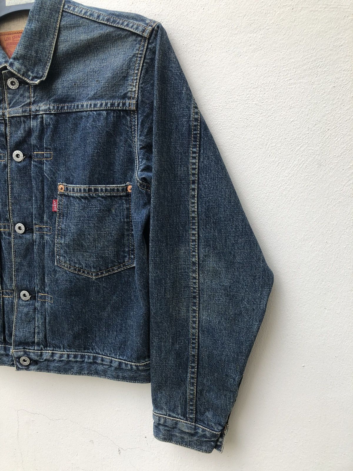Japanese Brand × Levi's Vintage Clothing × Vintage 90s LVC Japan Levi’s 506XX Big E Selvedge Used Look Denim Size US M / EU 48-50 / 2 - 4 Thumbnail