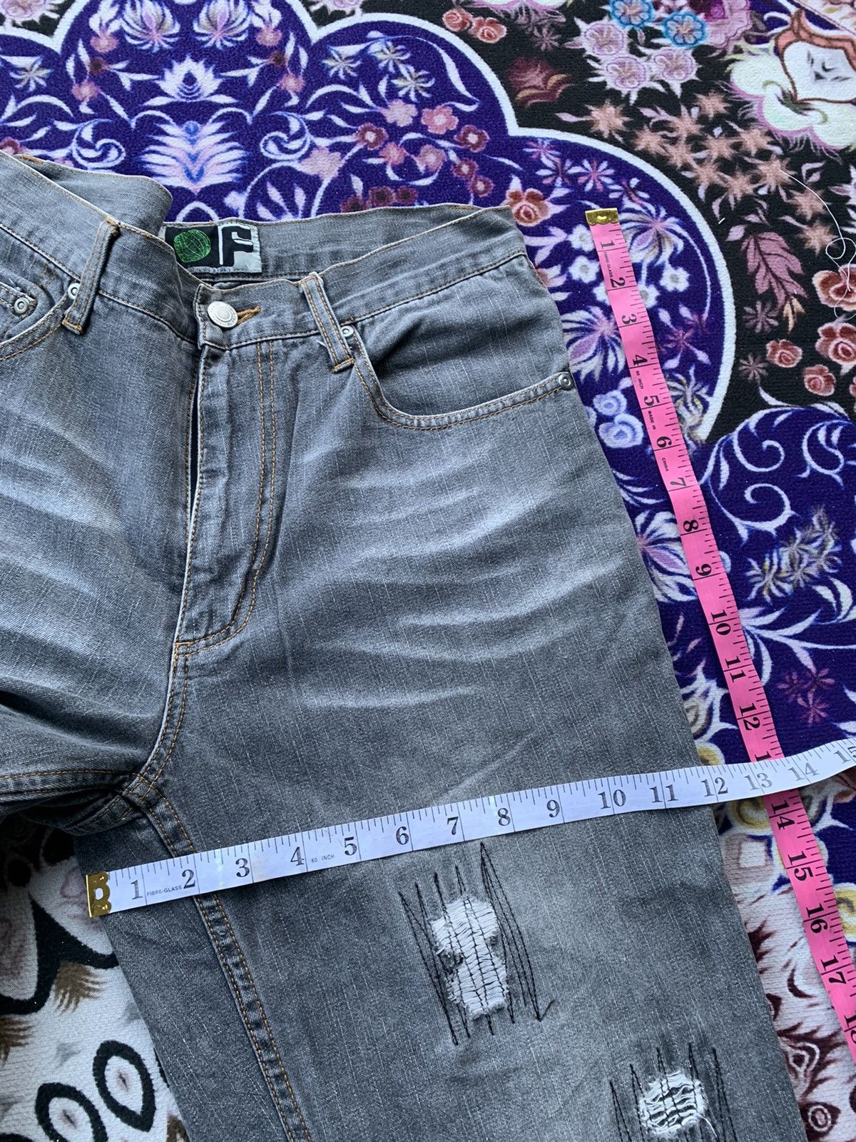If Six Was Nine Japanese Brand Distressed Denim Size US 30 / EU 46 - 8 Thumbnail