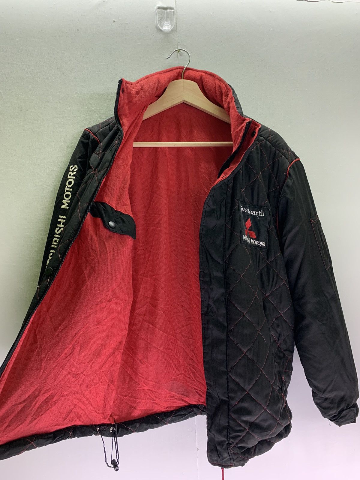 Vintage Mitsubishi Motors Quilted Jacket Menswear