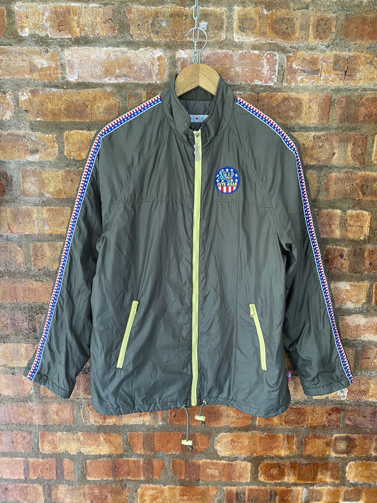 20471120 × Angel Blue × Hysteric Glamour 90s Angle Blue American Flag stripe cute logo jacket Size US M / EU 48-50 / 2 - 3 Thumbnail
