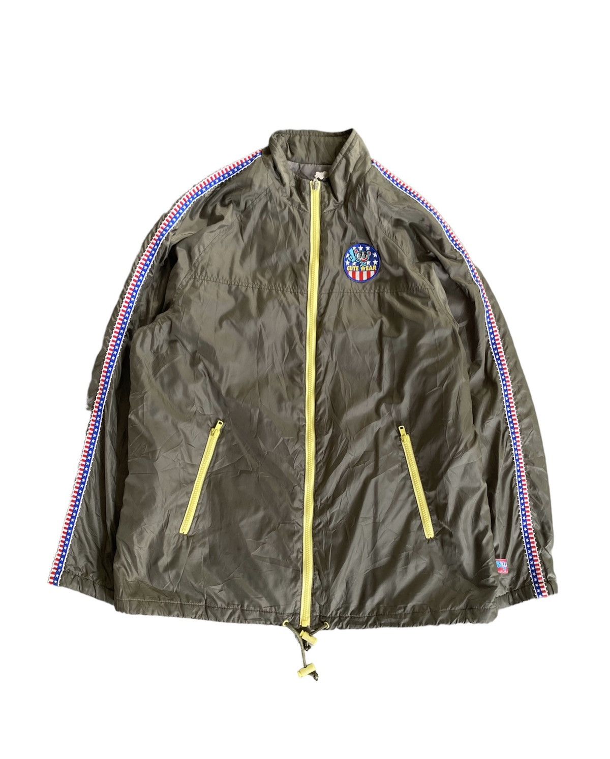 20471120 × Angel Blue × Hysteric Glamour 90s Angle Blue American Flag stripe cute logo jacket Size US M / EU 48-50 / 2 - 1 Thumbnail