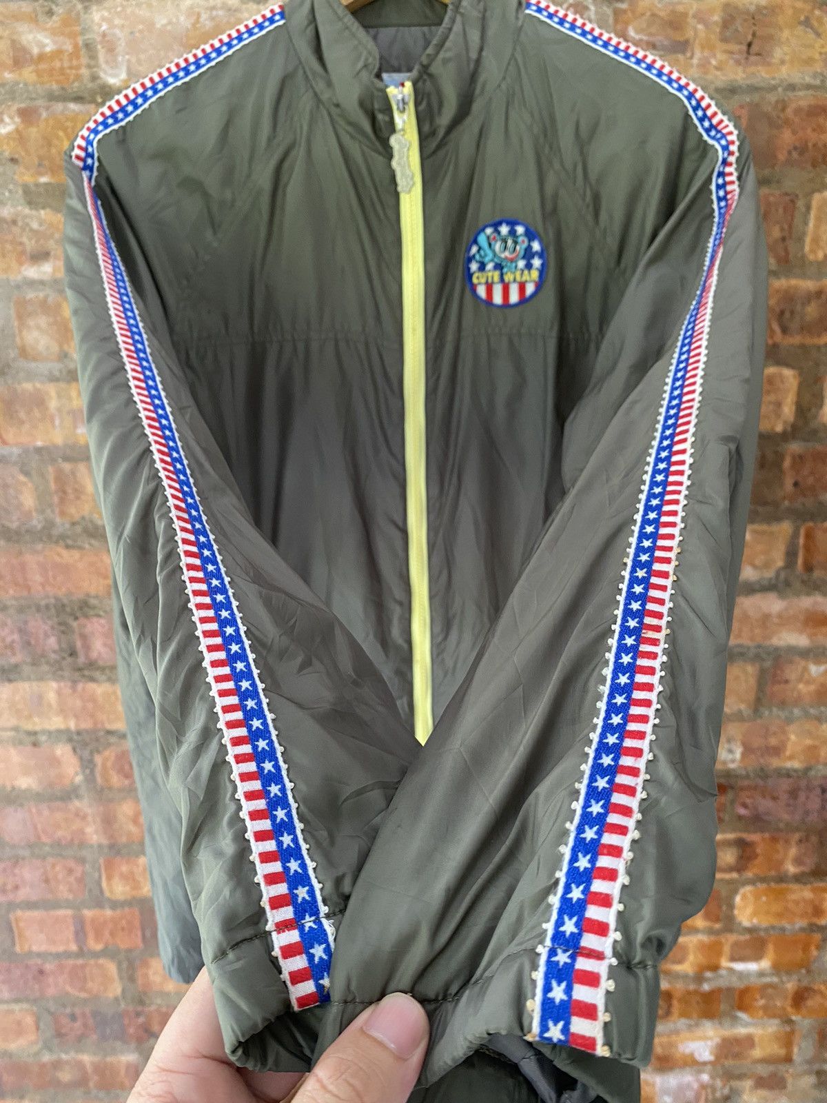 20471120 × Angel Blue × Hysteric Glamour 90s Angle Blue American Flag stripe cute logo jacket Size US M / EU 48-50 / 2 - 9 Thumbnail