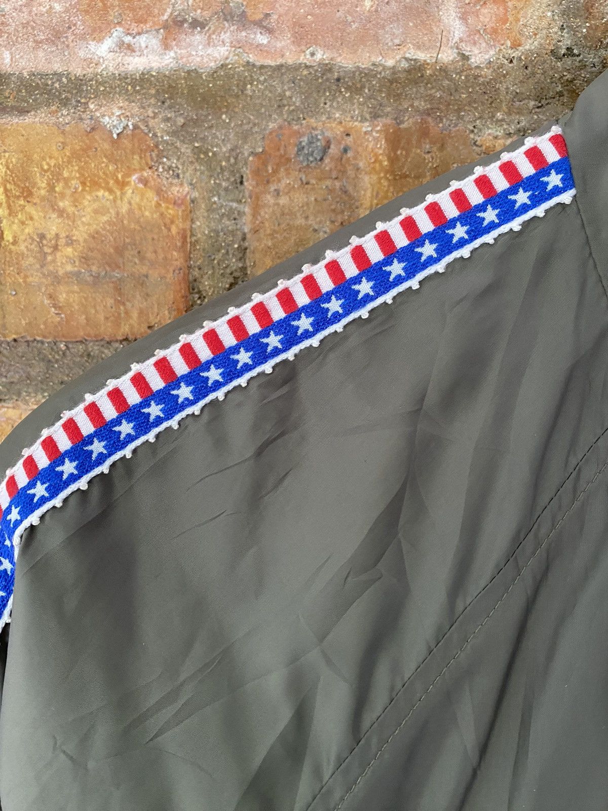 20471120 × Angel Blue × Hysteric Glamour 90s Angle Blue American Flag stripe cute logo jacket Size US M / EU 48-50 / 2 - 8 Thumbnail