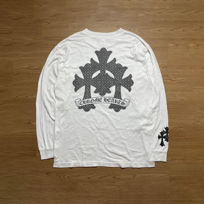 Chrome Hearts Chrome Hearts Triple Cross Vintage Longsleeve | Grailed