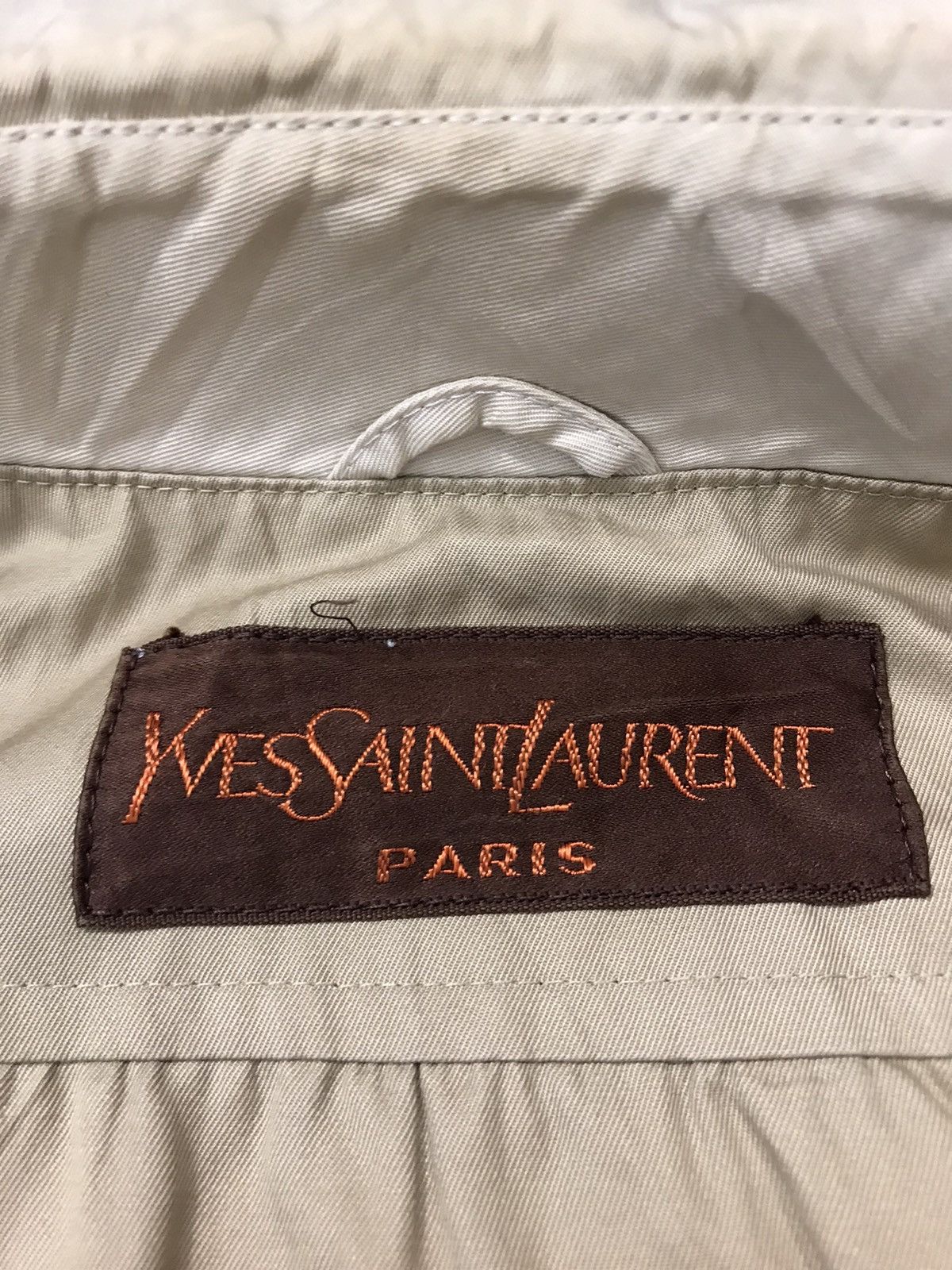 Vintage × Yves Saint Laurent 90s YSL Yves Saint Lauren Paris Long Coat Parka K2292j Size L / US 10 / IT 46 - 5 Thumbnail