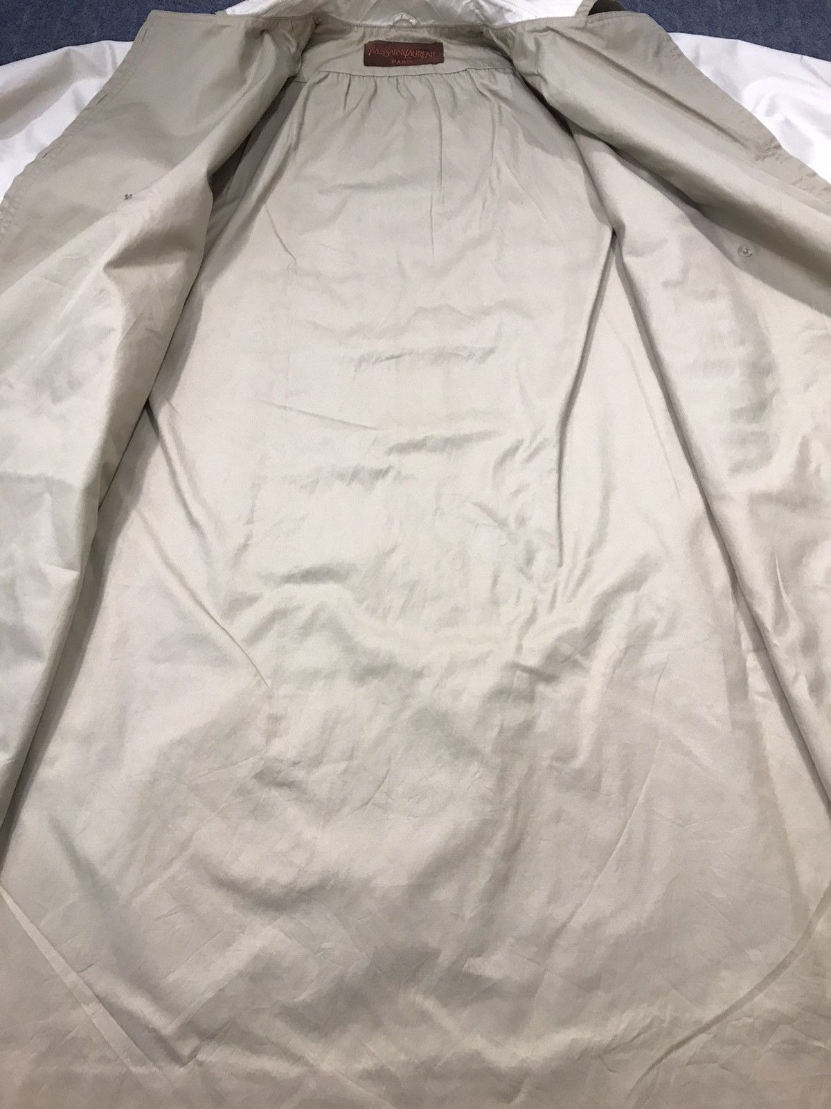 Vintage × Yves Saint Laurent 90s YSL Yves Saint Lauren Paris Long Coat Parka K2292j Size L / US 10 / IT 46 - 4 Thumbnail
